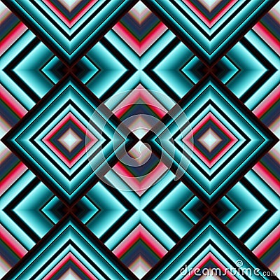 Seamless pattern of rhombuses Vector Illustration