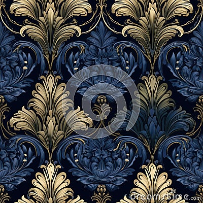 Seamless pattern with rich ornament and old Damascus style pattern for design of luxury products Stock Photo