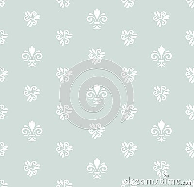 Seamless Pattern With Royal Lily Stock Photo