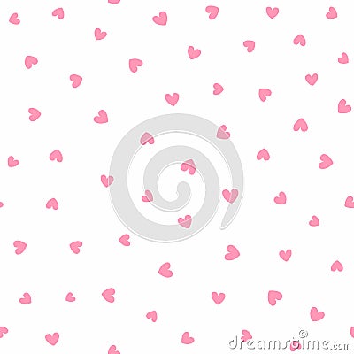 Seamless pattern with scattered stars. Romantic vector illustration. Vector Illustration