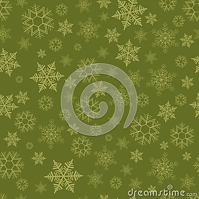 Seamless pattern with snowflakes Vector Illustration