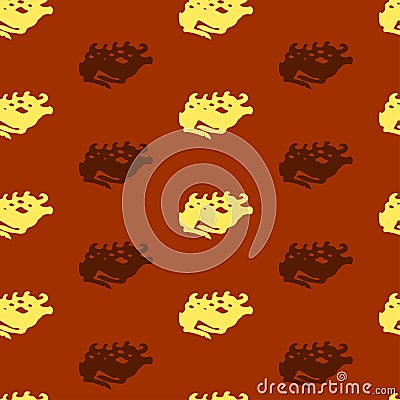 Seamless pattern scythian animals style. Stock Photo