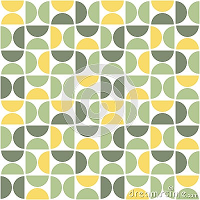 Seamless pattern with semicircles. Vector Illustration