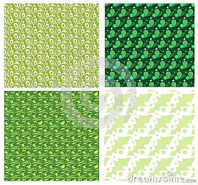 Seamless pattern set vector Vector Illustration