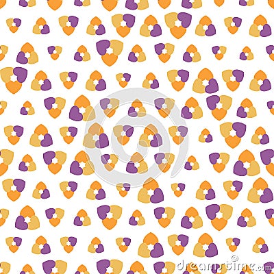 Seamless pattern with shapes in different sizes Vector Illustration