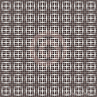 Seamless pattern with simple ornament. Repeated squares and lines background. Contemporary abstract surface texture Vector Illustration