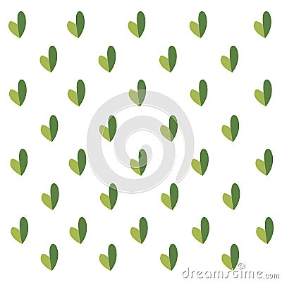 Seamless pattern with simple plants. Cute background for your design. Vector illustration. Vector Illustration