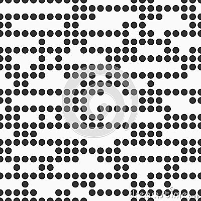 Seamless pattern with small circles or dots. Geometric halftone dots pattern. Randomly arranged dots Vector Illustration