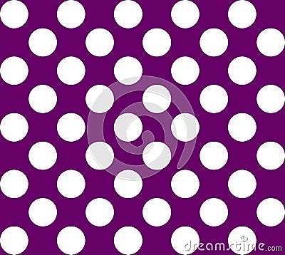 Polka Dots.Big White Color Polka Dots.Move Seamless Background.vintage retro background with polka dots. Stock Photo