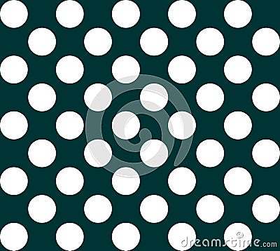 Polka Dots.Big White Color Polka Dots.Off Blue Seamless Background.vintage retro background with polka dots. Stock Photo