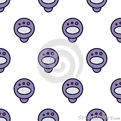 Seamless pattern with space cosmos. Vector Illustration