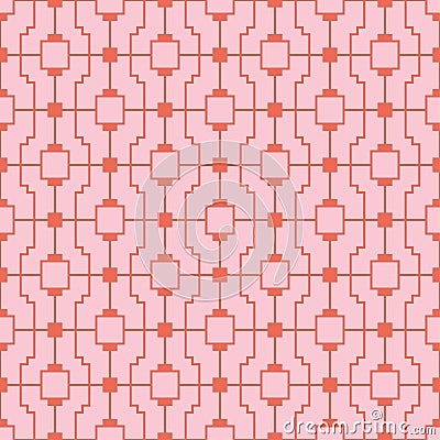 Seamless pattern with squares crossing. linear mesh pattern. grid texture Vector Illustration