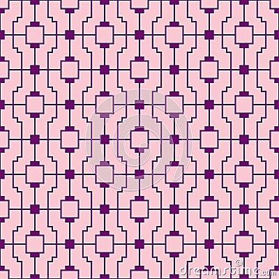 Seamless pattern with squares crossing. linear mesh pattern. grid texture Vector Illustration