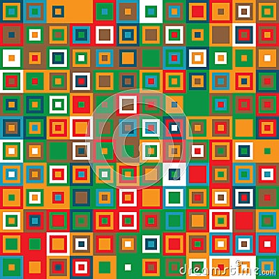 Seamless pattern with squares Vector Illustration