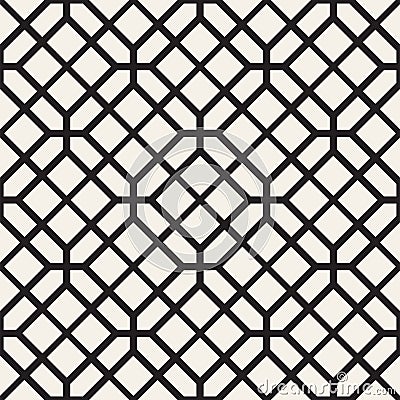 Seamless Pattern With Squares. Vector Stylish Geometric Linear Structure Vector Illustration
