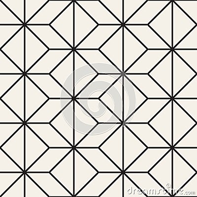 Seamless Pattern With Squares. Vector Stylish Geometric Linear Structure Vector Illustration