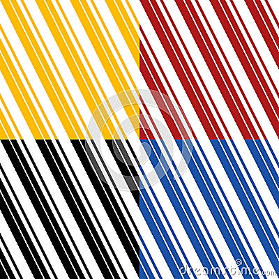 Seamless pattern of stripes Vector Illustration