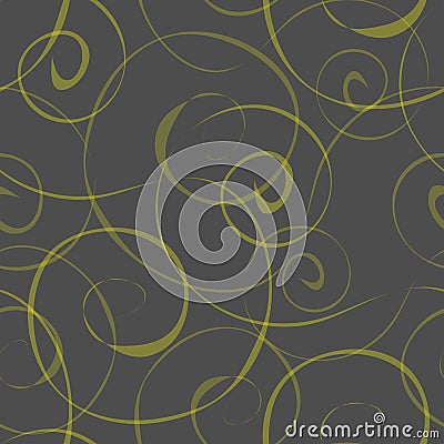 Seamless pattern with swirls Vector Illustration