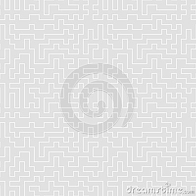 Seamless pattern. Tangled maze. Geometric background. Vector Illustration