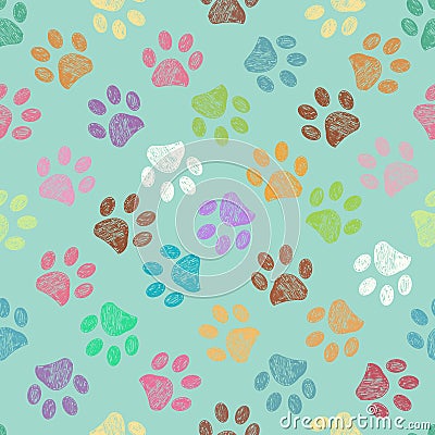 Seamless pattern for textile design. Seamless doodle colorful candy colors pattern Vector Illustration