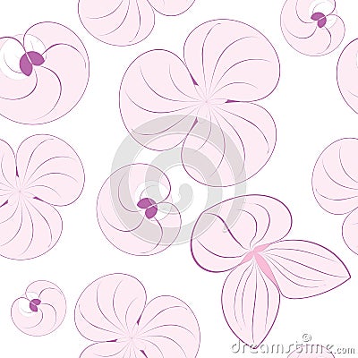 Seamless pattern texture flowers Vector Illustration