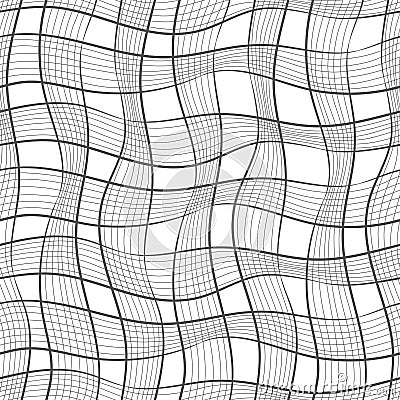Seamless pattern. Texture of pastel wavy diagonal stripes. Stylish abstract background Stock Photo