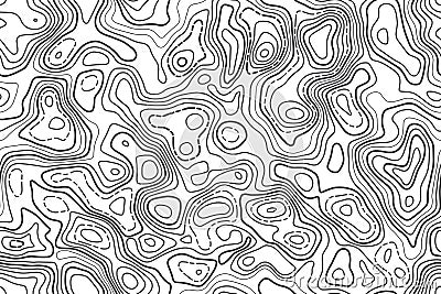 Seamless pattern topographic map background. Vector illustration. Vector Illustration