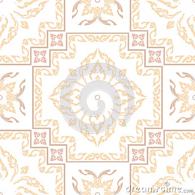 Seamless pattern in traditional Thai Stock Photo