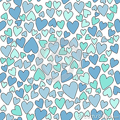 Seamless pattern Valentine`s Day Stock Photo