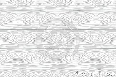 Seamless pattern of white Wooden boards Vector Illustration