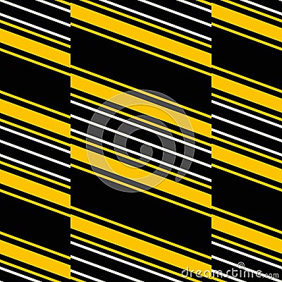 Seamless pattern of wide vertical stripes with diagonal lines in Vector Illustration