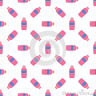 Seamless pattern for womens beuty salon or cosmetics store, hair salon. Vector illustration Vector Illustration