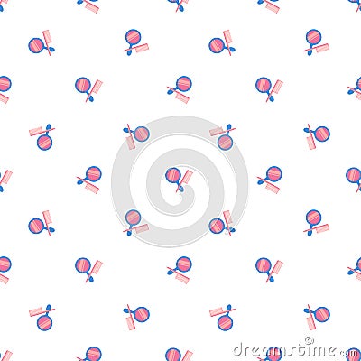 Seamless pattern for womens beuty salon or hair salon. Vector illustration Vector Illustration