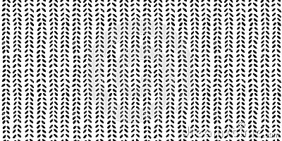 Seamless Pen and ink doodle chevron arrow dots seamless pattern Cartoon Illustration