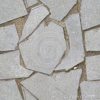 Seamless picture of terras flagstones, granite paving stone. Stock Photo