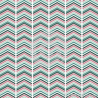 Seamless pink and blue zig zag pattern. Vector Illustration