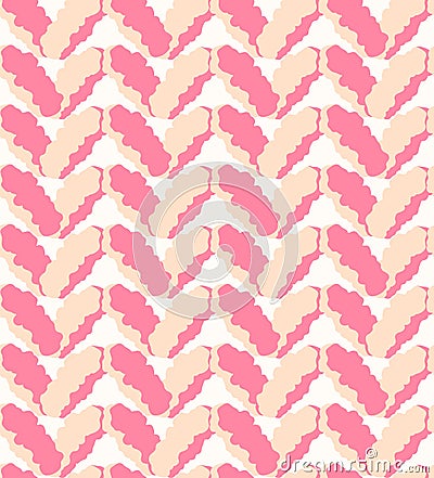 Seamless pink marl downy pattern, knitting texture Stock Photo