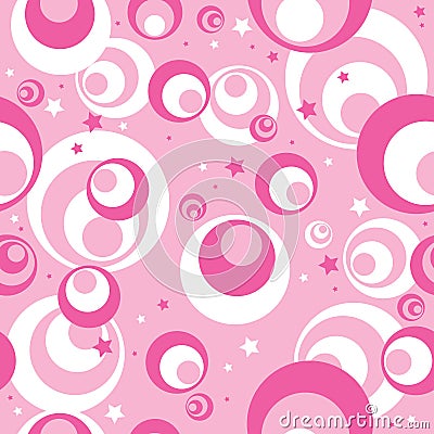 Seamless pink pattern Vector Illustration