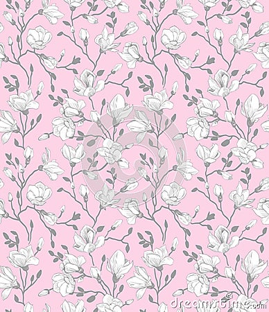 Seamless pink pattern Vector Illustration