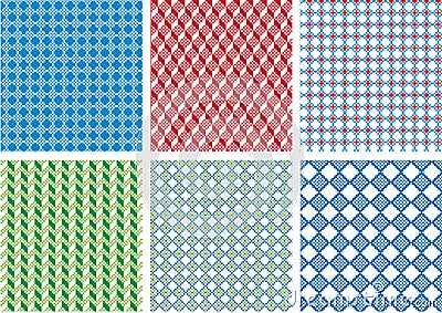 Seamless pixel pattern Vector Illustration