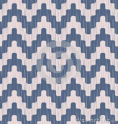 Seamless pixelated chevron pattern Vector Illustration