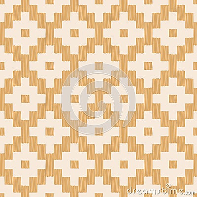 Seamless pixelated rhombus tiles pattern Vector Illustration