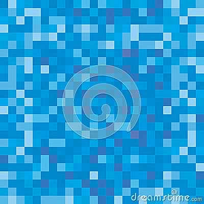 Seamless pixelated water texture mapping background for various digital applications Stock Photo