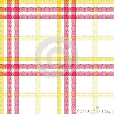 Seamless plaid checkered vector pattern Cartoon Illustration