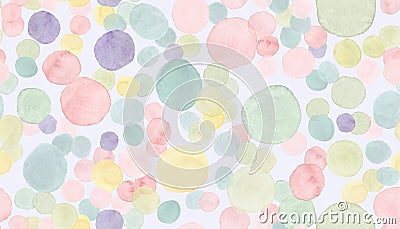 Seamless Polka Background. Random Birthday Stock Photo