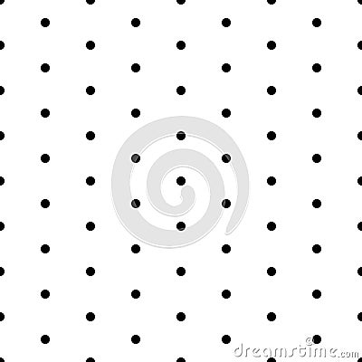 Seamless polka dot pattern Vector Illustration