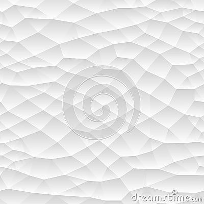 Seamless polygonal mosaic gradient texture. White and gray repetitive design. Vector Illustration