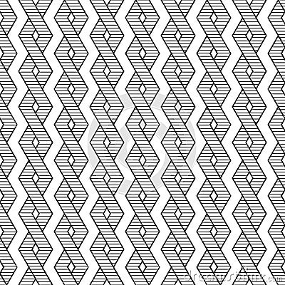 Seamless popes, geometric, geo, zigzag pattern, seamless pattern of thin lines Vector Illustration