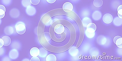 Seamless purple bokeh texture with blurry sliver light circles perfect for a party backdrop Stock Photo