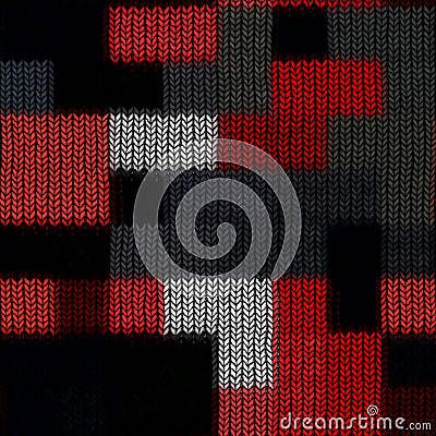 Seamless quilted knitted pattern Stock Photo